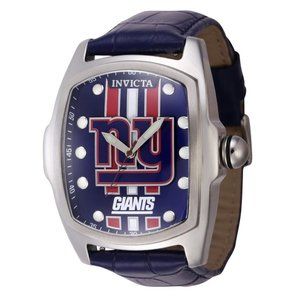 Invicta NFL New York Giants Men's 47mm Watch Navy with 2 extra leather straps?